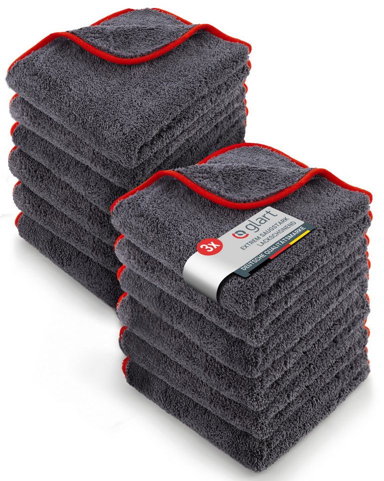 Glart 443TP4 Auto Mikrofasertücher 12er Set, superweich kratzerfrei 40x40cm Mikrofasertuch (80% Polyester, 20% Nylon, 40x40 cm) Glart 443TP4 Auto Mikrofasertücher 12er Set, superweich kratzerfrei 40x40cm Mikrofasertuch (80% Polyester, 20% Nylon, 40x40 cm) von Glart