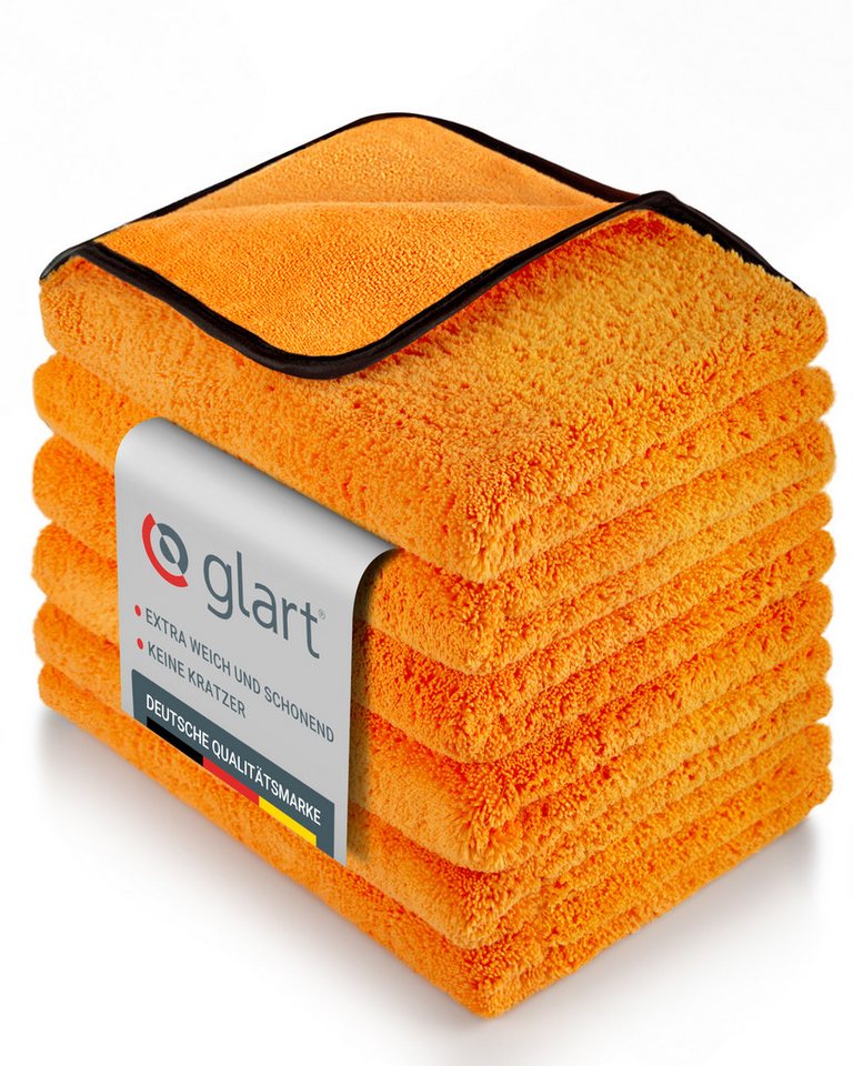 Glart 44WG6 6x Auto Trockentuch XXL 90x60cm Autopflege Mikrofasertücher Auto Mikrofasertuch (70% Polyester, 30% Polyamid, 60x90 cm) Glart 44WG6 6x Auto Trockentuch XXL 90x60cm Autopflege Mikrofasertücher Auto Mikrofasertuch (70% Polyester, 30% Polyamid, 60x90 cm) von Glart