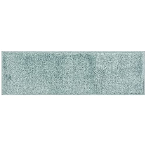 Glary Home 15er Set Stufenmatten 22cm x 71cm x 1.2cm Treppenteppich Selbstklebend / GH13A-T (Schlichtes Muster, Blaugrün) von Glary