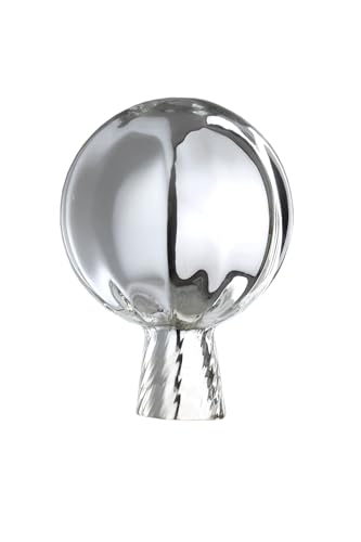 Thüringer Weihancht Rosenkugel Gartenkugel aus Glas | 15 cm für außen | Silber verspiegelt von Glas-Bartholmes