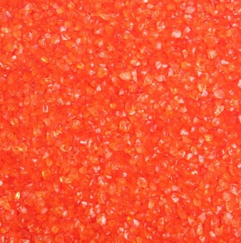 Glas-Nuggets / Glasgranulat (2-4 mm), 1 kg, orange von Glas-Dekogranulate