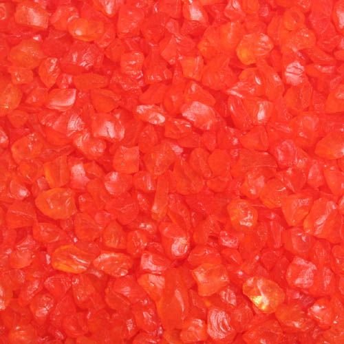 Glas-Steine / Glas-Granulat (4-10 mm), 1 kg, orange von Glas-Dekogranulate