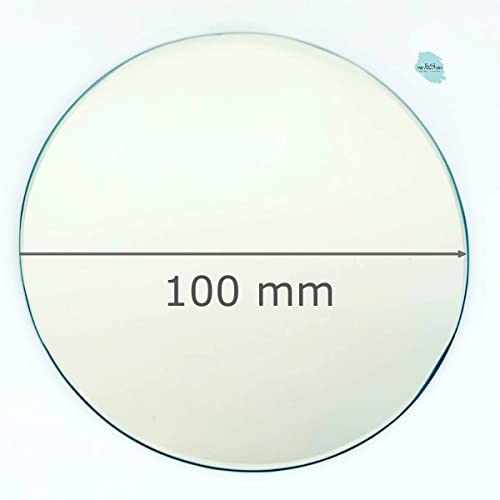 Glas Revolution Runder Spiegel 3 mm - Tischdeko| Spiegelplatte | Kreisspiegel - alle Maße lieferbar - 10 cm Ø - (102,46 EUR/qm) von Glas Revolution