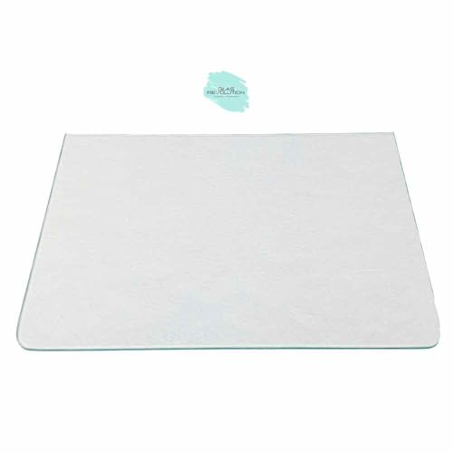 Kühlschrank Einlegeboden - Strukturglas Kathedral 4 mm – Glasplatte, 2 abgerundete Ecken, alle Maße lieferbar (89,96 EUR/qm) - 485 mm x 235 mm von Glas Revolution
