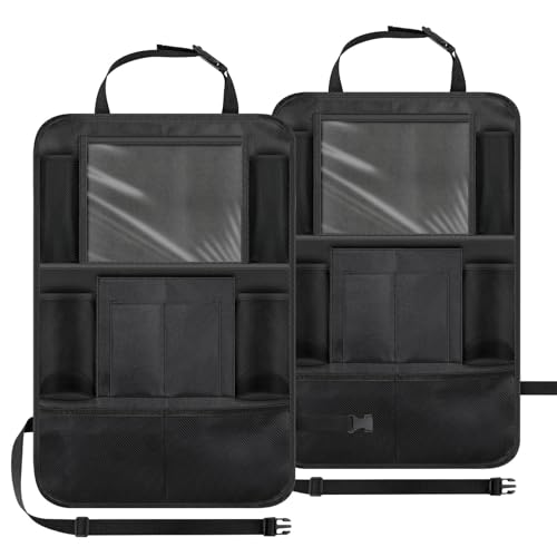 GlasFlength Auto Rückenlehne Schutz Unterstützung Multi Pocket Organisator Aufbewahrungstasche für Tablets Snacks Leicht zu reinigen von GlasFlength