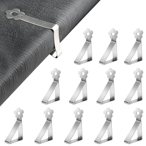 GlasFlength Tischtuchklammern Edelstahl, 12 Stück Tischdeckenklammern Tischabdeckungsklemmen Tischklammern Tischdecke Clips Wetterfeste Tischtuch Clips für Gartentisch Restaurant Campingtisch (Flower) GlasFlength Tischtuchklammern Edelstahl, 12 Stück Tischdeckenklammern Tischabdeckungsklemmen Tischklammern Tischdecke Clips Wetterfeste Tischtuch Clips für Gartentisch Restaurant Campingtisch (Flower) von GlasFlength