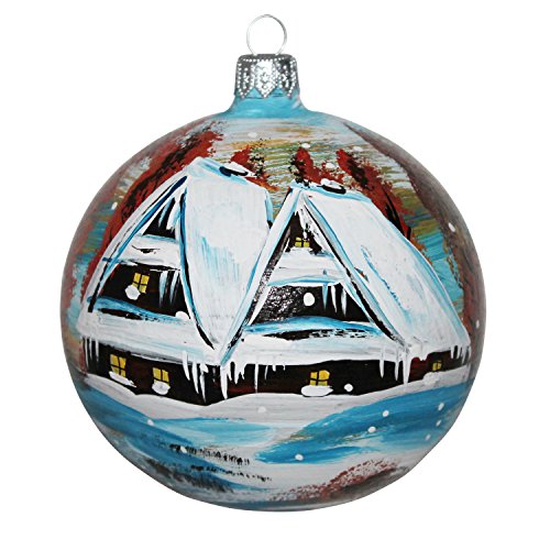 Fensterkugel Christbaumkugel 120mm handbemalt Weihnachtskugeln von GlasXpert von GlasXpert