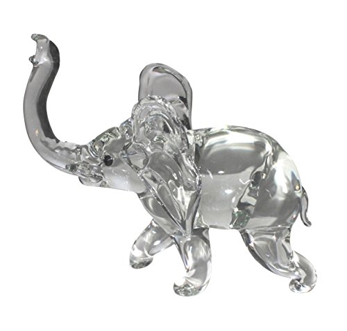 GlasXpert Elefant aus Glas Glaselefant Glasfigur von GlasXpert