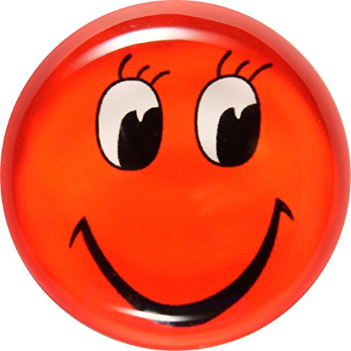 GlasXpert Glasmagnet Kühlschrankmagnet Magnet Smiley rot Glasmagneten von GlasXpert