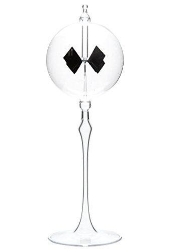 GlasXpert Lichtmühle Radiometer stehend 80mm, Höhe 25cm-klar, Glas, Transparent, 8 x 8 x 25 cm von GlasXpert