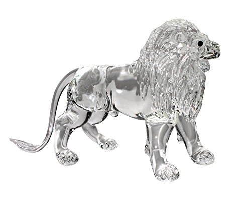 GlasXpert Löwe aus Glas Handarbeit klar von GlasXpert