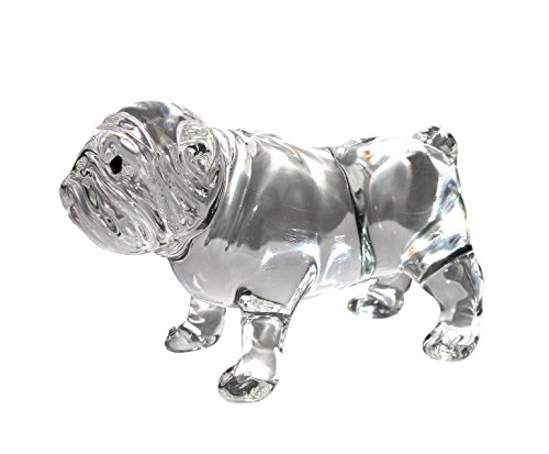 GlasXpert Mops aus Glas Glasstier Glasfigur Skulptur Glastiere von GlasXpert