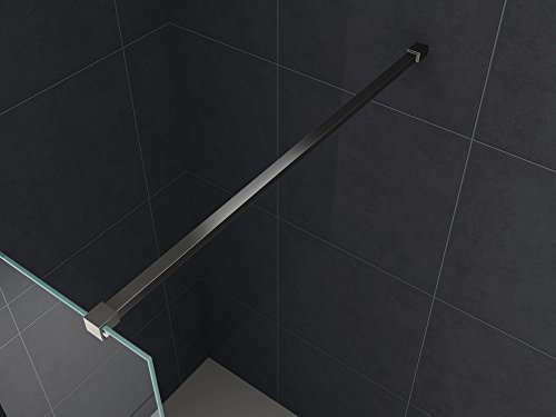 140 cm SLIM-DESIGN-Haltestange für Duschwände (schwarz) von Glasdeals Inh. Lars Apitius
