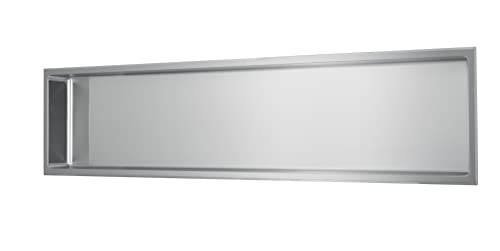 Edelstahl Wandnische 30 x 122 cm (gebürstet) von Glasdeals Inh. Lars Apitius