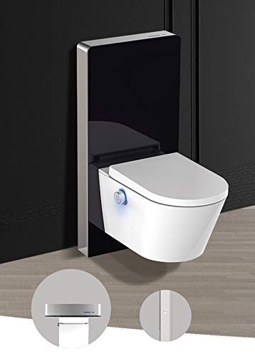 Schwarzglas Sensor - Sanitärmodul für Wand-WC von Glasdeals Inh. Lars Apitius