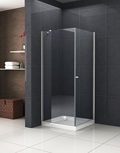 Duschkabine DETO-FIX 80 x 80 x 190 cm ohne Duschtasse von Glasdeals