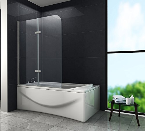 Duschtrennwand BREASE 120 x 140 (Badewanne) von Glasdeals Inh. Lars Apitius