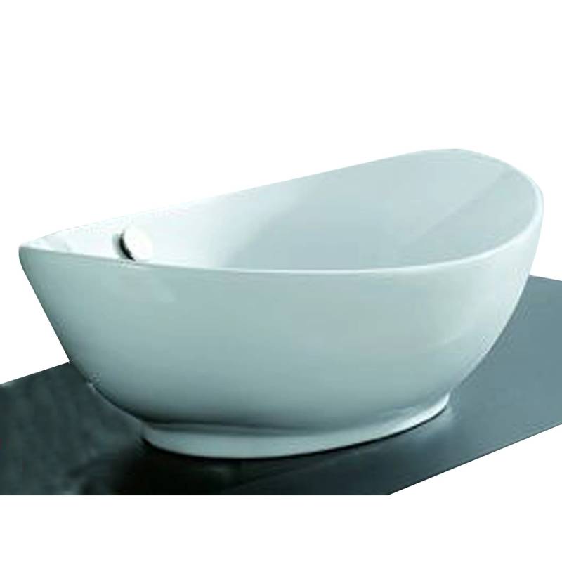 Glasdeals Aufsatzwaschtisch AW2010 in 60 × 37 × 19 cm Weiß 2010 von Glasdeals