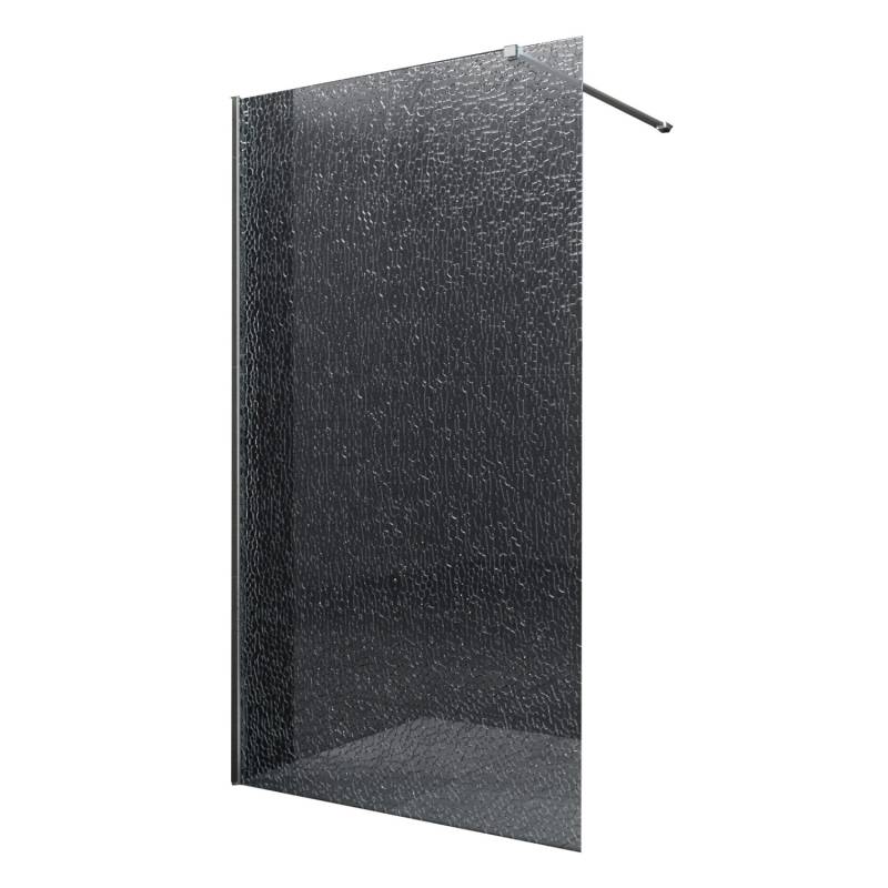 Glasdeals Walk-In Duschwand 140 x 200 cm AQUOS-CRUSHED-3415 Glasdeals Walk-In Duschwand 140 x 200 cm AQUOS-CRUSHED-3415 von Glasdeals