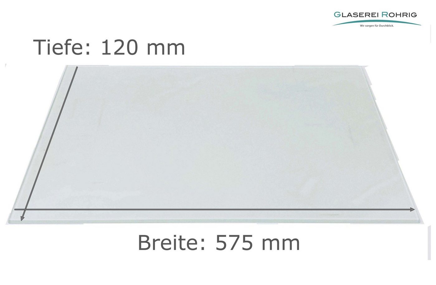 Glaserei Rohrig Regal Glasplatte, Glasregal - Satinato 4 mm - (94,96 EUR/qm) - Viele Maße! von Glaserei Rohrig