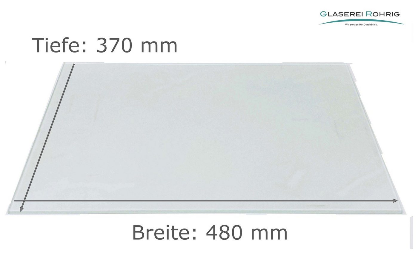 Glaserei Rohrig Regal Glasplatte, Glasregal - Satinato 6 mm - (139,59 EUR/qm) - Viele Maße! von Glaserei Rohrig