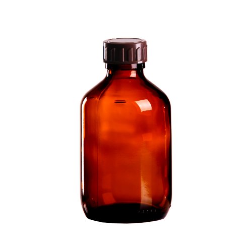 10 x Braunglasflasche 200ml / Medizinflasche inkl. Standard-Schraubverschluss braun DIN 28 von Glasflaschen