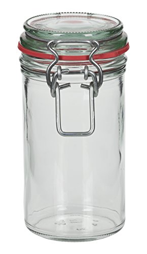 8 x 272 ml Drahtbügelglas/Spannbügelglas rund - inkl. Deckel, Gummidichtung und Spannbügel - Einkochglas - Einweckglas - Einmachglas - Bügelglas - Haushaltsglas - Allzweckglas - Aufbewahrungsglas von Glasflaschen