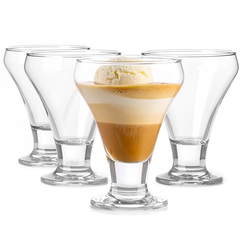 Glasmark KROSNO 1992 Dessertgläser-Set Eisbecher aus Glas 4-er Set 4x290 ml von Glasmark KROSNO 1992