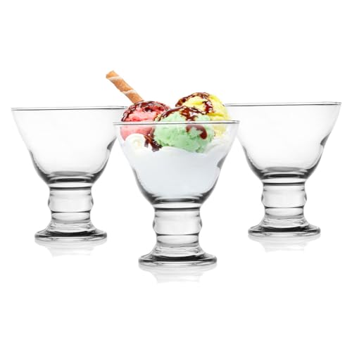 Glasmark KROSNO 1992 Dessertgläser-Set Eisbecher aus Glas 6-er Set 6x200 ml von Glasmark KROSNO 1992