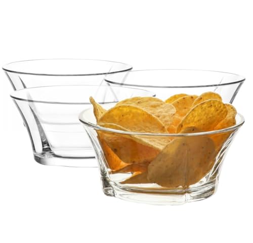 Glasmark KROSNO 1992 Eisbecher Eisschale Dessert 12 cm Durchmesser Glas Robust Spülmaschinenfest Hochglanz Transparent von Glasmark KROSNO 1992