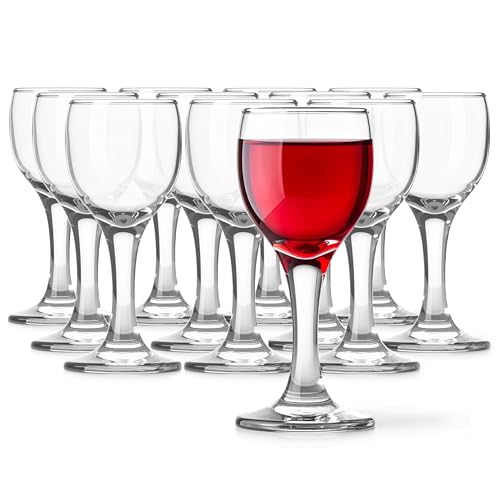 Glasmark KROSNO 1992 Schnapsgläser Shotgläser auf Stiel Set 12 Stück 55 ml Transparent Spülmaschinenfest von Glasmark KROSNO 1992
