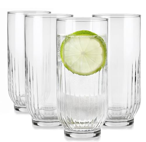 Glasmark KROSNO 1992 Trinkgläser Set Longdrinkgläser 4 Stück 360 ml Gläser Wassergläser Cocktailgläser Highball Glas Spülmaschinenfest Glasmark KROSNO 1992 Trinkgläser Set Longdrinkgläser 4 Stück 360 ml Gläser Wassergläser Cocktailgläser Highball Glas Spülmaschinenfest von Glasmark KROSNO 1992