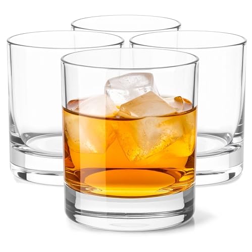 Glasmark KROSNO 1992 Whiskeygläser Set 4 Stück 310 ml Gläser Trinkgläser Transparent Spülmaschinenfest von Glasmark KROSNO 1992
