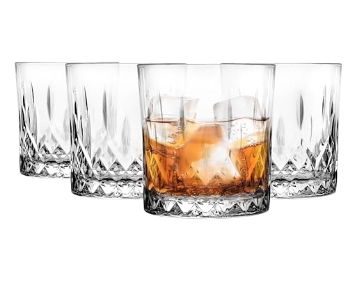 Glasmark KROSNO 1992 Whisky Gläser Set Whiskeygläser 4 Stück 280 ml Rum Gin Bourbon Cocktail Whiskey Glas Trinkgläser Geschliffen Spülmaschinengeeignet, Niedrige Glasmark KROSNO 1992 Whisky Gläser Set Whiskeygläser 4 Stück 280 ml Rum Gin Bourbon Cocktail Whiskey Glas Trinkgläser Geschliffen Spülmaschinengeeignet, Niedrige von Glasmark KROSNO 1992