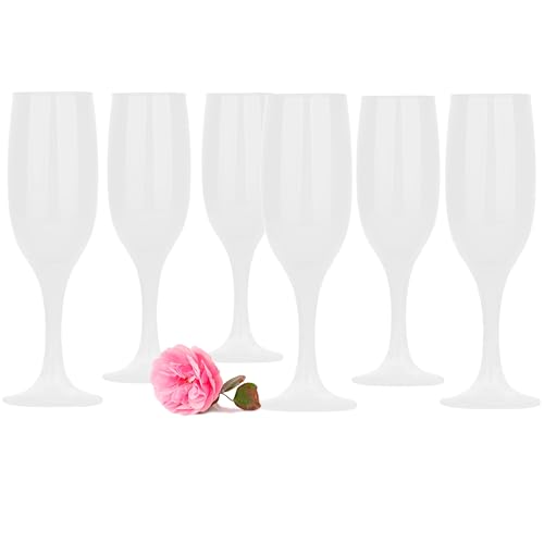 Glasmark KROSNO, 150ml, Set von 6, Champagnerglas, Sektglas, Prosseco, Originelles Design, Spülmaschinenfest, einzigartige Form und Stil, Perfekt für zu Hause, Restaurants und Partys von Glasmark KROSNO 1992