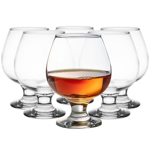 Glasmark KROSNO, 350ml, Set von 6, Cognacglas, Brandy, Cognac-Gläser, Cognacschwenker, Hochglanz, Schwenker gläser, Perfekt für Zuhause, Restaurants und Partys, Spülmaschinenfest von Glasmark KROSNO 1992