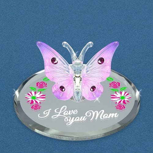 Baron Butterflyglas"I Love You Mom" von Glass Baron