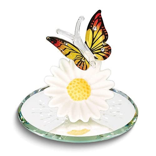 Glass Baron Gänseblümchen mit Monarch-Schmetterling Glass Baron Gänseblümchen mit Monarch-Schmetterling von Glass Baron