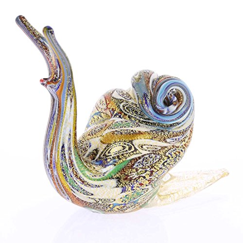 Glass Of Venice Goldene Steppdecke Millefiori Murano Schnecke von Glass Of Venice