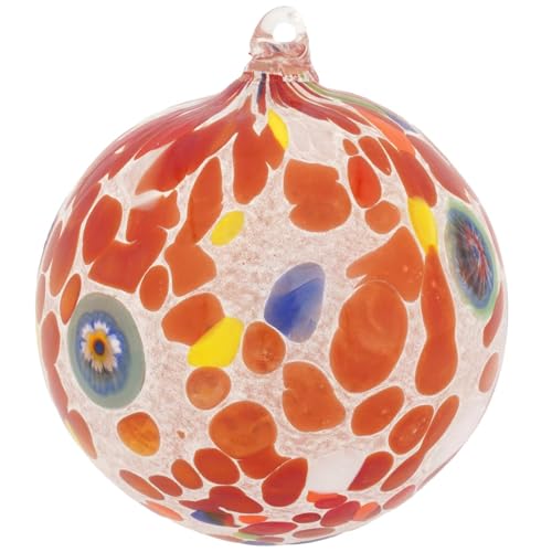Glass Of Venice Murano Glas Konfetti Millefiori Weihnachtsschmuck - Rot von Glass Of Venice