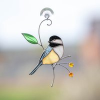 Bunt Glasmalerei-Sonnenfänger Mutter-Tagesgeschenk Vogel Glasmalerei-Fensterbehänge von GlassArtStories