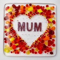 Handgemachte Geschmolzene Glas Mama in Einem Liebes-Herz Getränke Untersetzer - Muttertag Sonntag Geschenk Für Mutter Glasherz Handgemachte Geschmolzene Glas Mama in Einem Liebes-Herz Getränke Untersetzer - Muttertag Sonntag Geschenk Für Mutter Glasherz von GlassByGenea