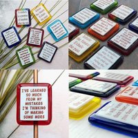 Handgemachter Glasmagnet Humorvolle Phrase/Inspiration Zitat Bunter Kühlschrankmagnet - Personalisierte Nachricht Lustiger Spruch von GlassByGenea