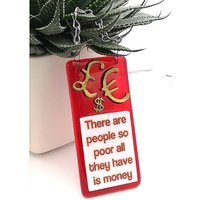 Handgemachtes Fusing Glas Menschen So Arm Alles Was Sie Haben Ist Geld Hängen Bild Suncatcher Geburtstag Geschenk Inspirierend Zitat Positive von GlassByGenea