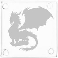 Fantasie-Drachen-Glas-Untersetzer-Geschenk von GlassCannons