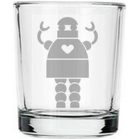 Niedliche Roboter-Shot-Glas-Geschenk von GlassCannons