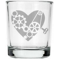 Steampunk Herz Erschossen Glas Geschenk - Steampunk-Dekor Hochzeit Gefälligkeiten Oder Valentinstaggeschenk von GlassCannons
