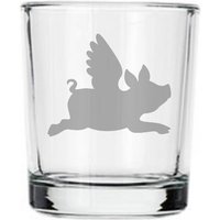 Wenn Schweine Fliegen Schnapsglas - Fliegendes Schwein Geschenk 21. Geburtstag Alkohol Geschenke Flying Pig Decor Alles Ist Möglich von GlassCannons