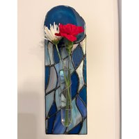 Buntglas Wandleuchte/Vase von GlassTransformed