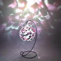 Abstrakter Glas Kerzenhalter Rot, Schwarz & Weiß von GlassTrappedDesigns